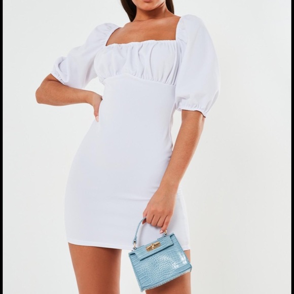 Missguided Dresses & Skirts - White Milkmaid mini dress